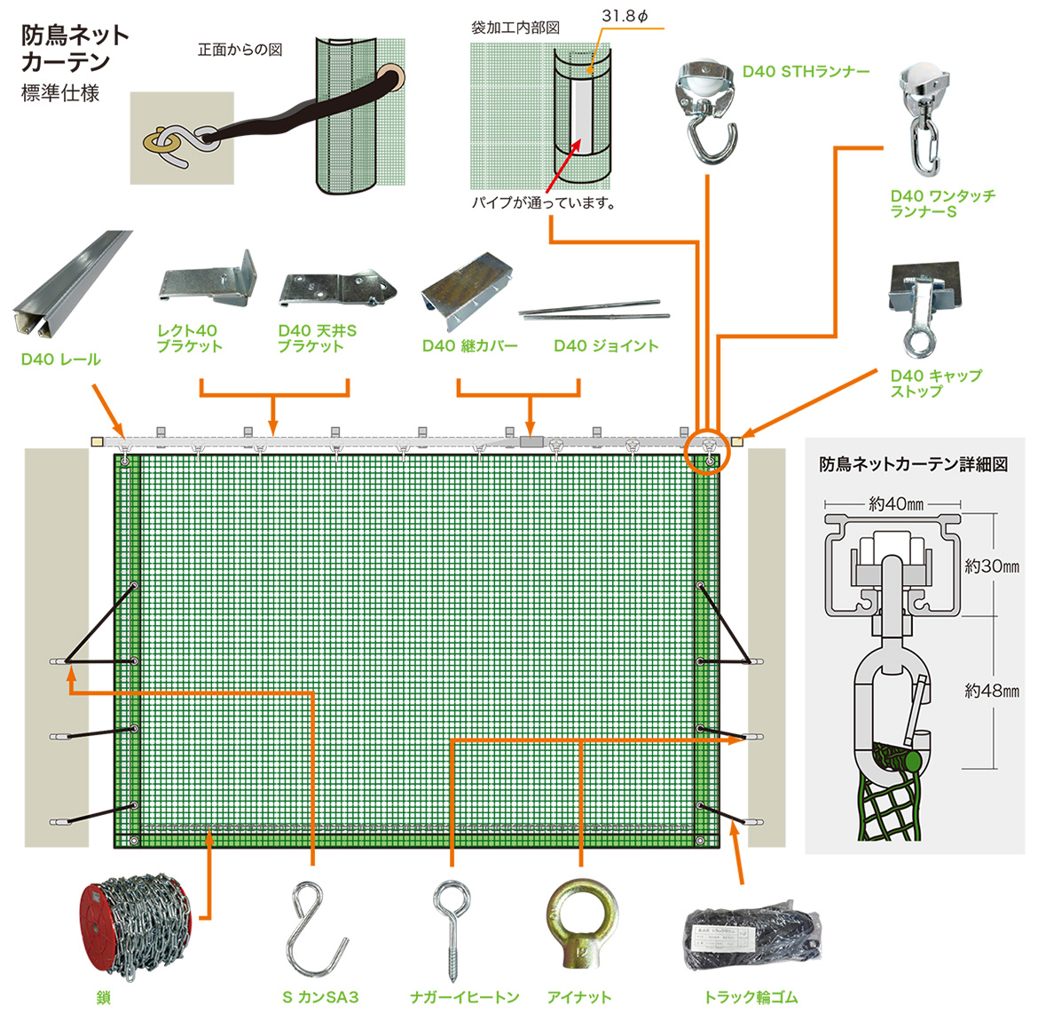 出入口カーテン 菱中産業